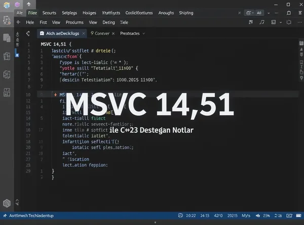 MSVC 14.51 ile C++23 Desteği: Sahadan Notlar