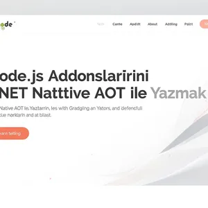 Node.js Addon'larını .NET Native AOT ile Yazmak