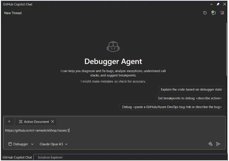 VS Debugger Agent: Bug Avı Artık Ajan İşi