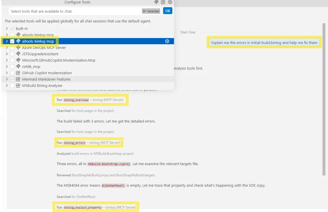 Binlog MCP Server: Build Sorunlarını Copilot'a Çözdürmek