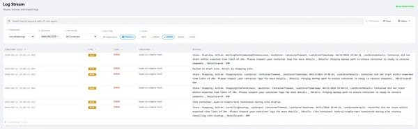 Kudu'da Log Görüntüleme: Linux App Service için Yeni Sayfa