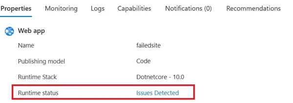 App Service for Linux'ta Site Status ile Çalışma Durumu