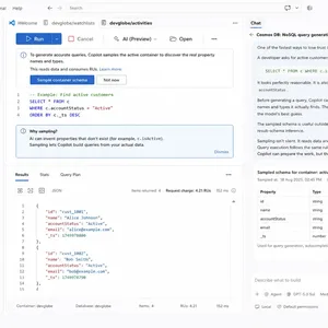 Azure Cosmos DB VS Code Eklentisi: Ajanlar İçin Yeni Araçlar