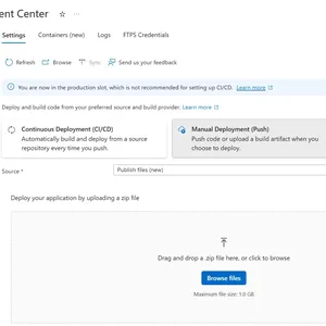 Azure Portal'dan ZIP ile App Service Dağıtımı Kolaylaştı