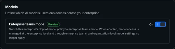 Enterprise teams model policy targeting in public preview