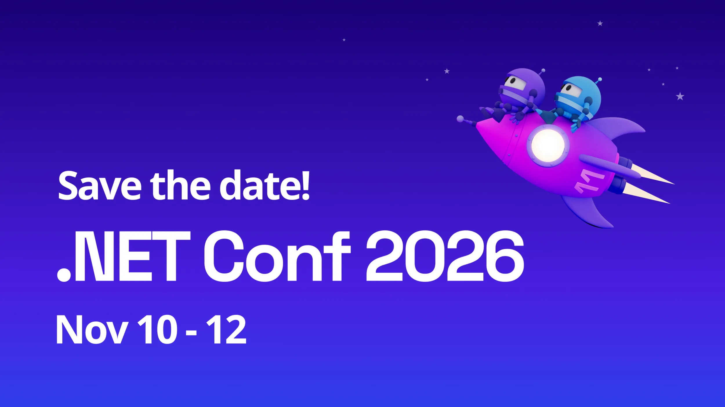 .NET Conf 2026: 10-12 Kasım'da .NET 11 Lansmanı
