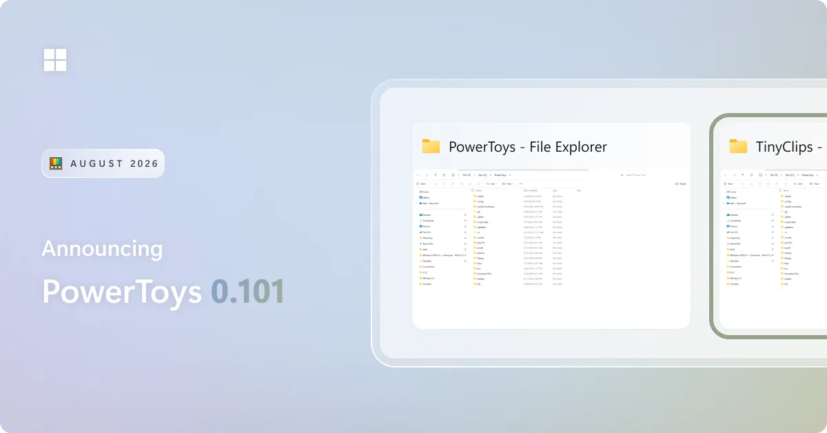 PowerToys 0.101: Window Hopper ve Insider Kanalı Geldi