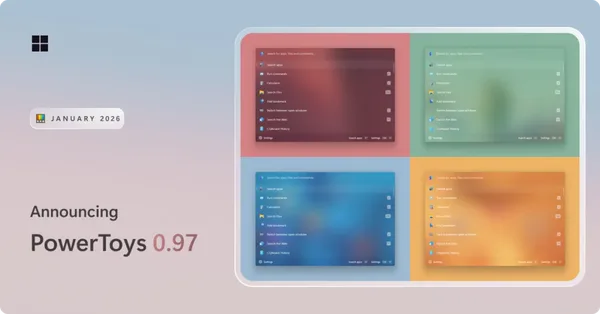 PowerToys 0.97: Command Palette Yenilendi, CursorWrap Geldi