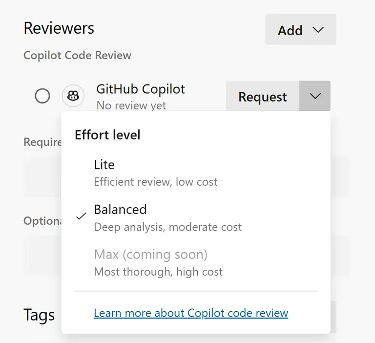 Copilot Code Review: Effort Level ve Audit Log Yenilikleri