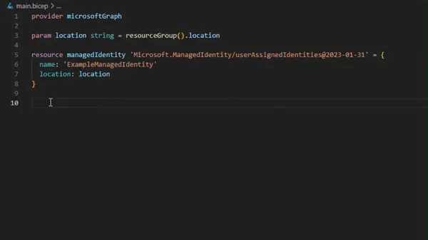 Microsoft Entra ID için Bicep Şablonları Genel Kullanıma