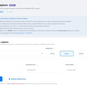 Network Capture ile App Service Linux'ta Ağ İzleme
