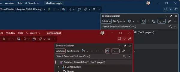 Visual Studio'da Çözüm Bazlı Renk Teması Nasıl Ayarlanır