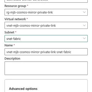 Cosmos DB Mirroring: VNet Gateway ile Kapalı Ağda Kurulum
