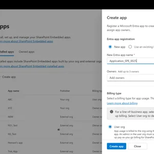 SharePoint Embedded: Admin Center'dan Uygulama Yönetimi